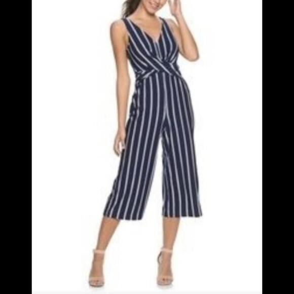 Candie's Pants - Candie's XS Blue & white striped jumper